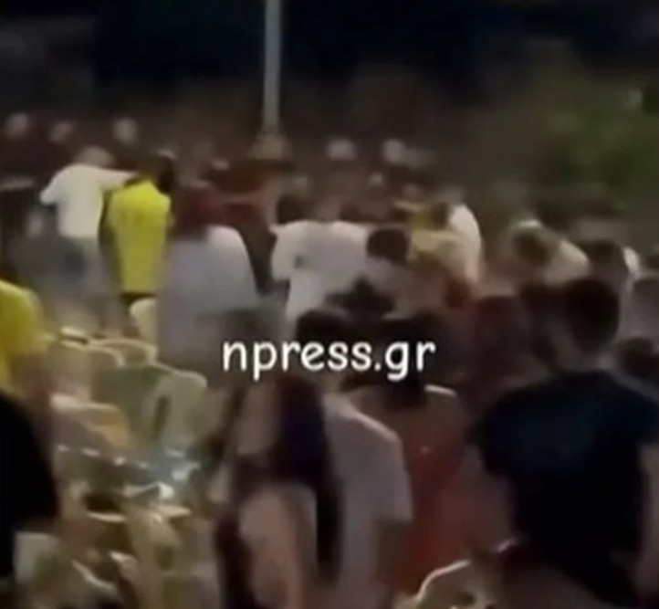 Αντίρριο: Πώς ξεκίνησε το άγριο ξύλο στο πανηγύρι – Βίντεο από τον «καρεκλοπόλεμο»
