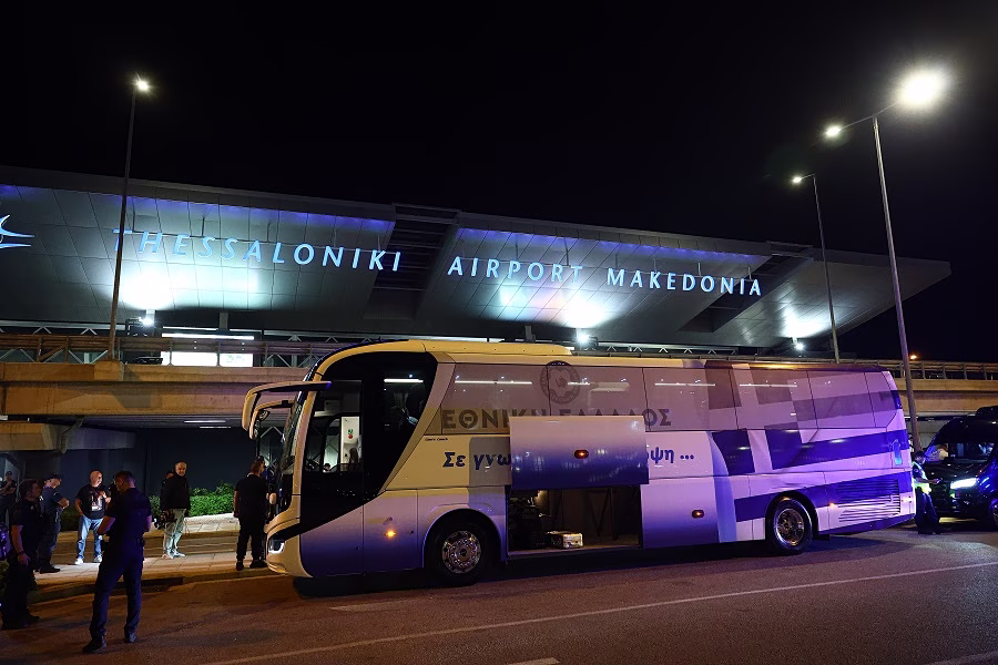 Εθνική Ελλάδας: Έφτασε στη Θεσσαλονίκη η αποστολή (pics)