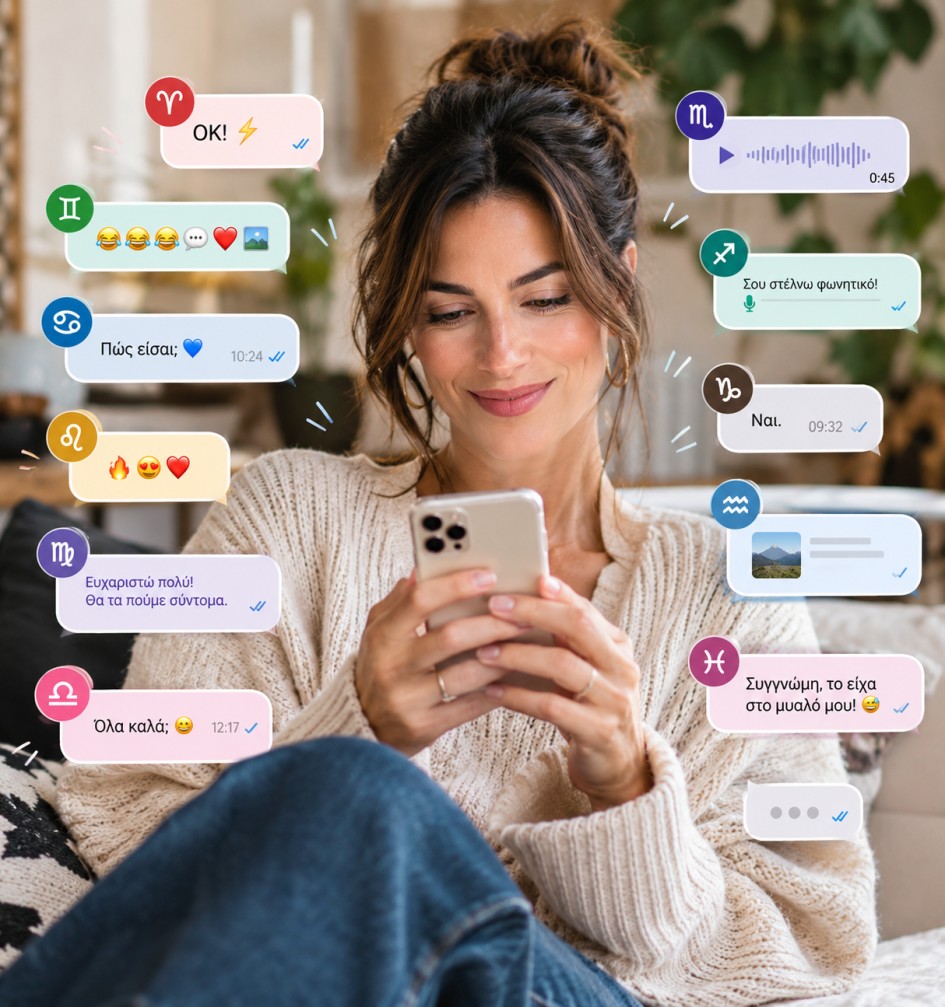 Mηνύματα & Zώδια: Πώς απαντάτε στο messenger σύμφωνα με το ζώδιό σας;