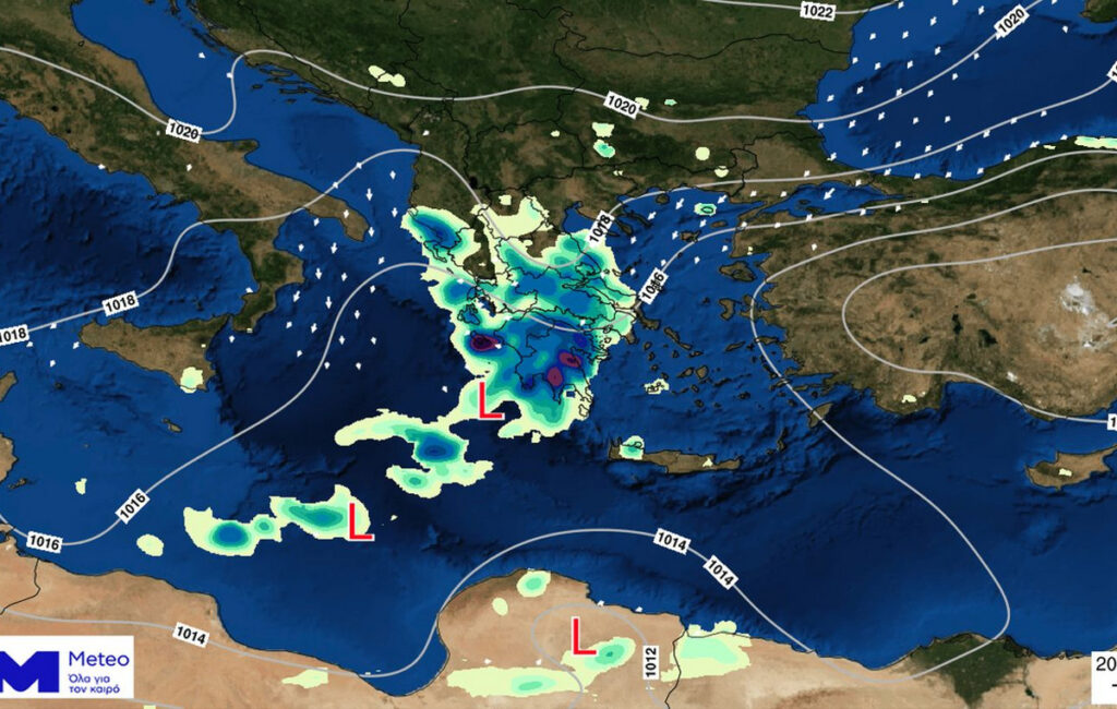 Οι χάρτες της νέας κακοκαιρίας – Πορτοκαλί προειδοποίηση της ΕΜΥ για βροχές και καταιγίδες