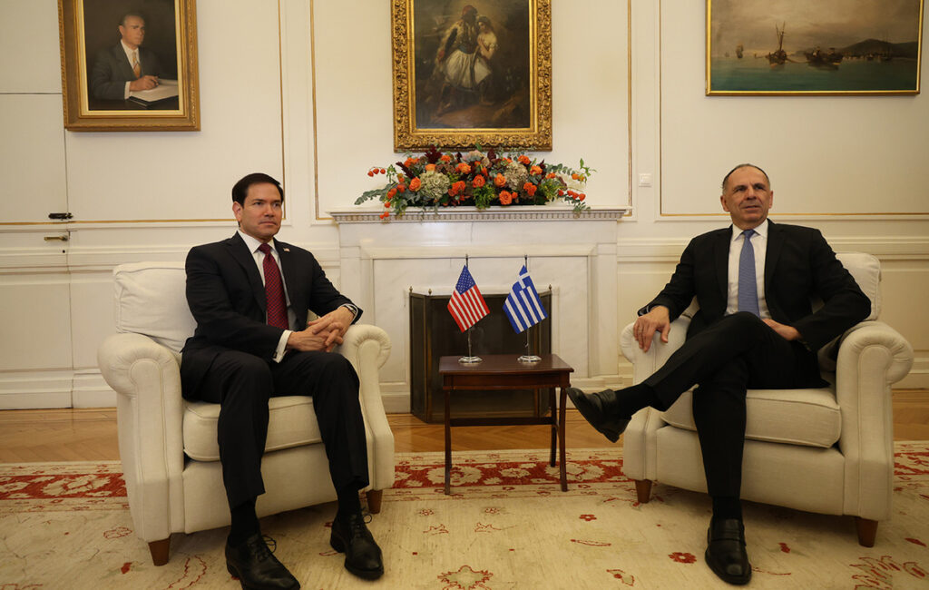 Στο υπουργείο Εξωτερικών ο Μάρκο Ρούμπιο για τη συνάντηση με τον Γιώργο Γεραπετρίτη