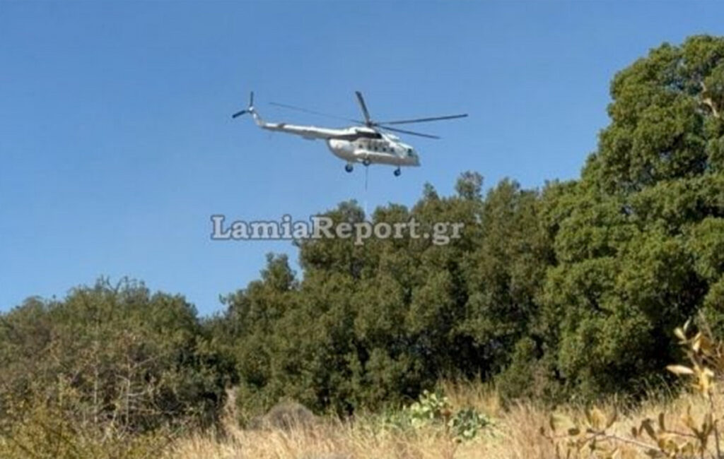 Μάχη με τις φλόγες στη Λαμία: Εικόνες από τη γιγαντιαία επιχείρηση εναέριων και επίγειων δυνάμεων πάνω από το στρατόπεδο ΚΕΥΠ – Δείτε το βίντεο