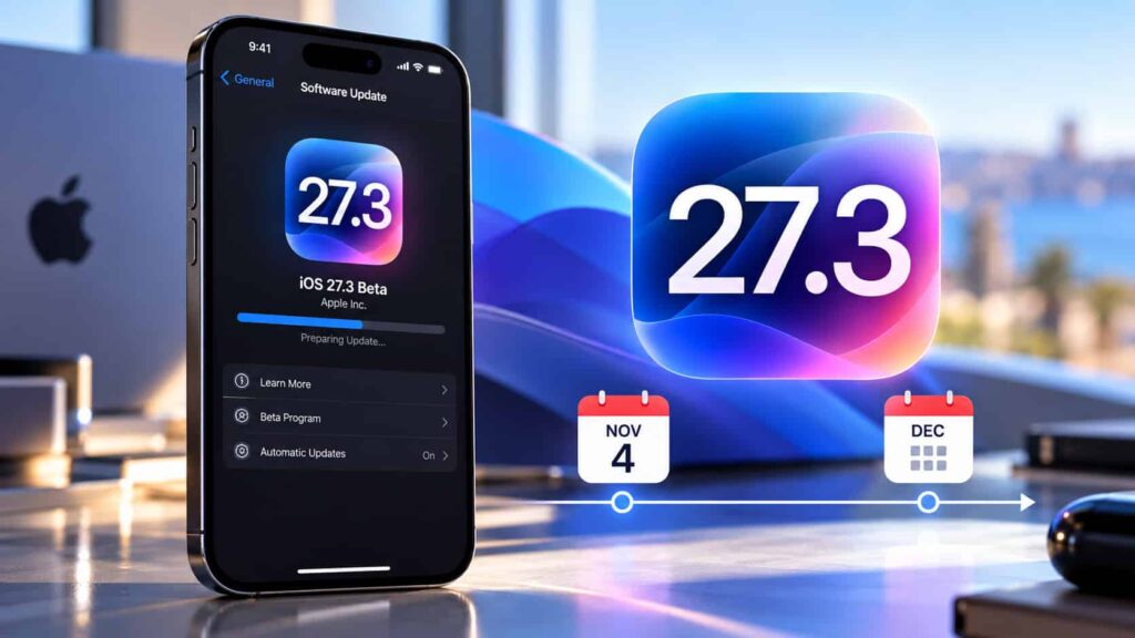 iOS 27.3: Η πρώτη beta στις 4 Νοεμβρίου, η τελική έκδοση τον Δεκέμβριο