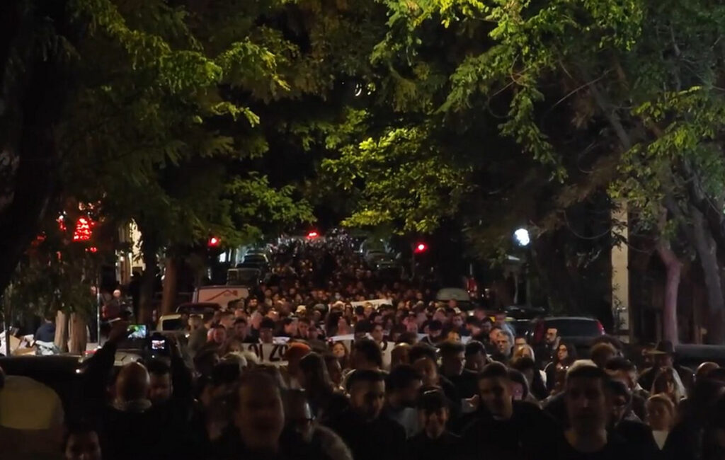 Μεγάλη πορεία στην Κυψέλη για τα έργα του Μετρό, δείτε βίντεο