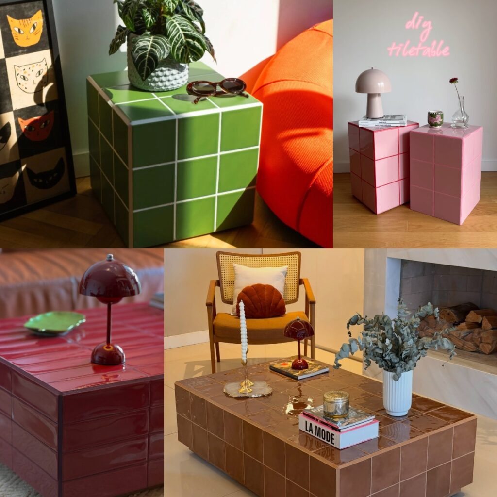 Tile table: Πώς να δώσετε νέο στιλ στο παλιό σας τραπέζι με… πλακάκια